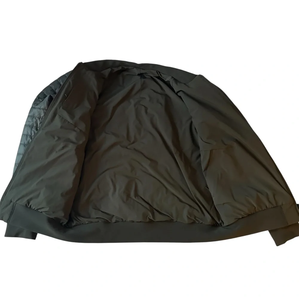 Lululemon Switch Over Bomber Jacket Dark Olive Mens Small